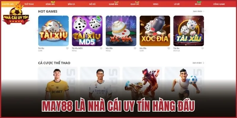May88 là nhà cái uy tín hàng đầu