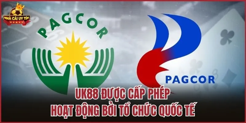 UK88 được cấp phép hoạt động bởi tổ chức quốc tế